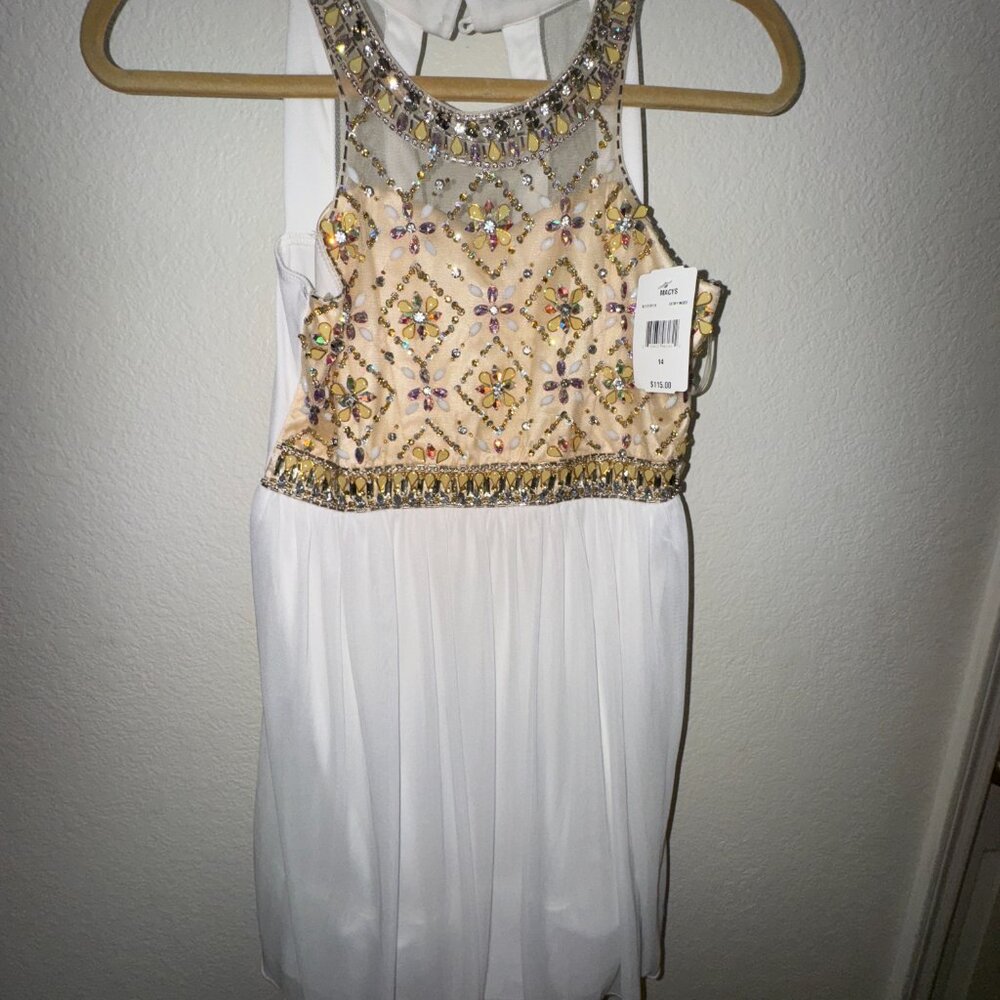 Girls Crystal Doll Sequin Dress size 14